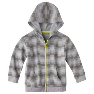 Circo Infant Toddler Boys Checked Hoodie   Gray 3T
