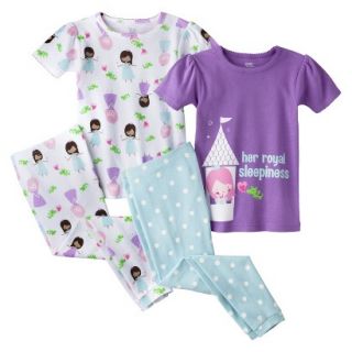 Just One You by Carters Infant Toddler Girls 4 Piece Short Sleeve Princess