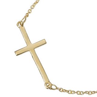 Cross Pendant Necklace   Gold