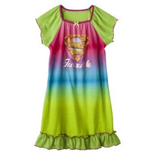 Supergirl Girls Short Sleeve Nightgown   Pink S