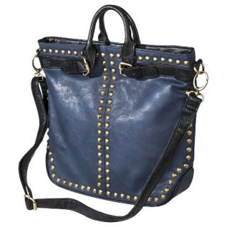 Bueno Tote Handbag with Removable Crossbody Strap   Blue