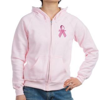  Breast Cancer Survivor Ribbon Womens Zip Hoodie