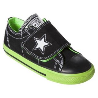 Toddler Converse One Star One Flap Sneaker   Black/Green 11