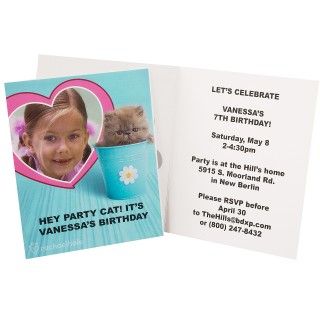 rachaelhale Glamour Cats Personalized Invitations