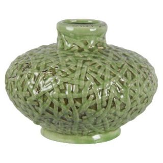 7.5 Ceramic Vase   Green