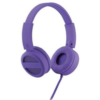 iHome Rubberized On Ear Headphones   Purple