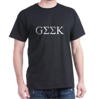  Geek in Greek Letters Dark T Shirt
