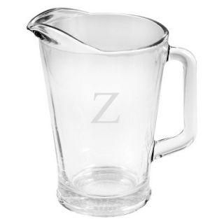 Personalized Monogram Glass Pitcher   Z