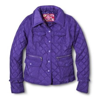 Dollhouse Girls 4 Pocket Lightweight Quilted Jacket   Purple 14