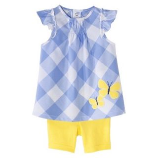 Just One YouMade by Carters Toddler Girls 2 Piece Set   Light Blue/Yellow 5T