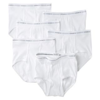 Boys Hanes White 6 pack Brief Underwear M(8 10)