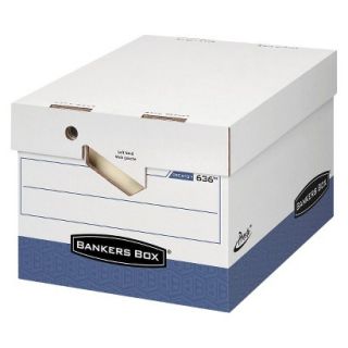 Bankers Box Presto Maximum Strength Storage Box   White (12 per Carton)