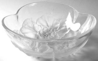 Mikasa Splendor (Giftware) Round Bowl   Rc152, Frosted/Floral, Giftware