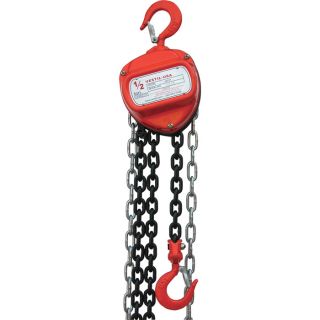 Vestil Hand Chain Hoist   1/2 Ton Lift Capacity, Model HCH 1 10