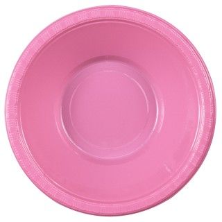 Candy Pink (Hot Pink) Plastic Bowls