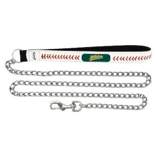 Oakland Athletics Baseball Leather 2.5mm Chain Leash   M