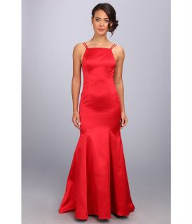 ABS Allen Schwartz Double Strap Open Back Mermaid Dress Womens Dress (Red)
