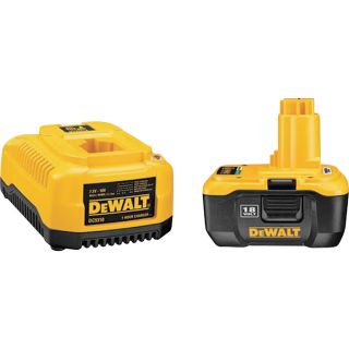 DEWALT Heavy Duty 1 Hour Charger and 18V Battery Pack with NANO Technology,