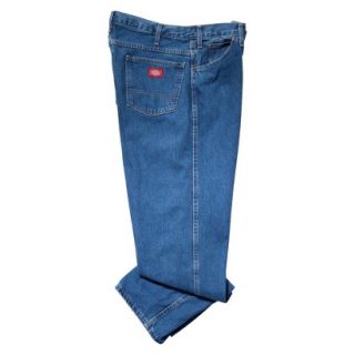 Dickies Mens Regular Fit 5 Pocket Jean   Stone Washed Blue 36x32