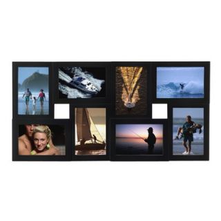 Room Essentials Dimensional 8 Opening Collage Frame   Black 4x6