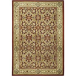 Paradise Eden Tranquil Red/ Ivory Viscose Rug (4 X 57)
