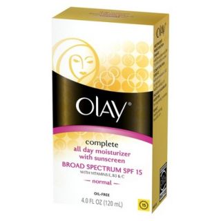 Olay Complete All Day Moisturizer With SPF15   Normal 4 oz