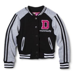 Dollhouse Girls Varsity Jacket   Black 10 12