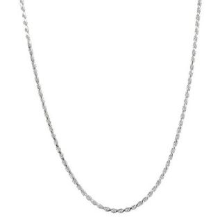Sterling Silver Solid Chain Rope Necklace