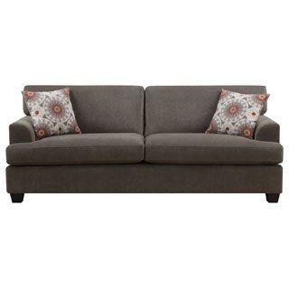 Emerald Lorena Platinum Grey 2 pillow Sofa