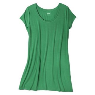 Mossimo Supply Co. Juniors Plus Size Short Sleeve Tee Shirt Dress   Green 1