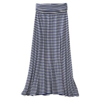 Merona Womens Knit Convertible Maxi Skirt   Waterloo Blue/Cream   XS