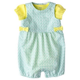 Just One YouMade by Carters Newborn Girls Romper Set   Yellow/Turquoise 18 M