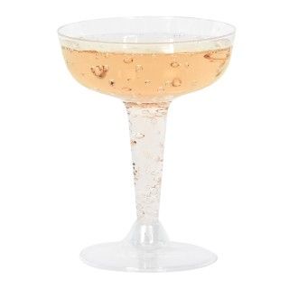 Plastic 4 oz. Champagne Glasses