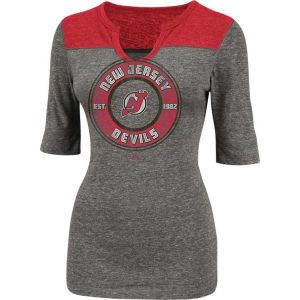 New Jersey Devils Majestic NHL Womens Freeze The Puck Top