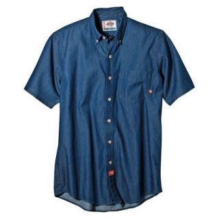 Dickies Mens Relaxed Fit Denim Work Shirt   Indigo Blue S