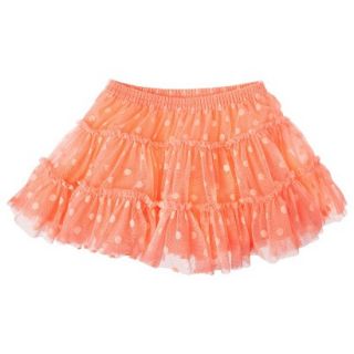 Cherokee Infant Toddler Girls Full Polkadot Skirt   Peach 18 M