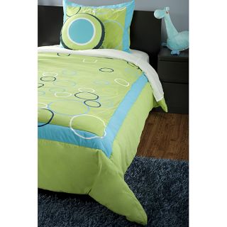 Rizzy Home Rizkidz Bubbles 4 piece Full size Quilt Set Lime Size Specialty