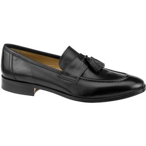 Johnston & Murphy Mens Kimball Tassel Black Shoes, Size 8 M   15 1081