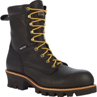 Rocky Great Oak 8 Inch Gore Tex Waterproof Logger Boot   Black, Size 10 1/2,