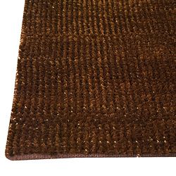 Hand woven Cher Brown Area Rug (5 X 8)