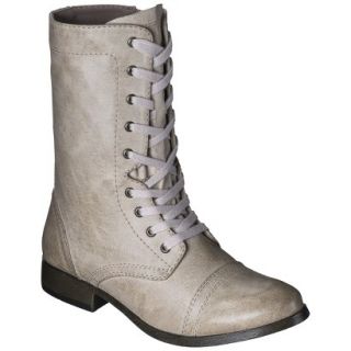Womens Mossimo Supply Co. Khalea Combat Boots   Natural 8.5