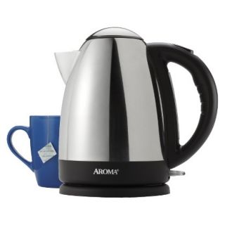 Aroma Hot H20 X Press 7 Cup Stainless Steel Electric Kettle