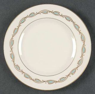 Pickard Caerilon Bread & Butter Plate, Fine China Dinnerware   Teal And Gold Sty