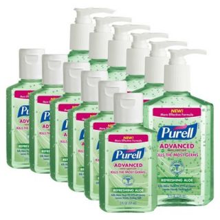 Purell Advanced Hand Sanitizer Refereshing Aloe   2oz (6 Pack) , 8oz (6 Pack)
