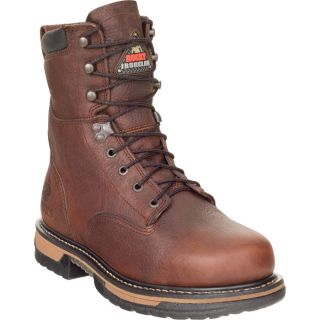 Rocky IronClad 8 Inch Waterproof Work Boot   Brown, Size 8, Model 5693