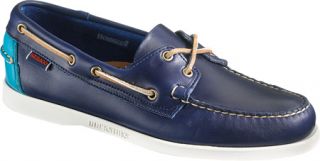 Mens Sebago Horween® Spinnaker   Ink/Bright Blue Moc Toe Shoes