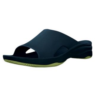 USADawgs Navy/Lime Green Premium Womens Slide/Rubber Sole   6