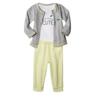 Just One YouMade by Carters Newborn Boys 3 Piece Set   Yellow Space Rocket NB