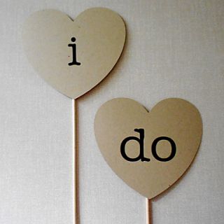 I Do Heart Photo Booth Props for Wedding