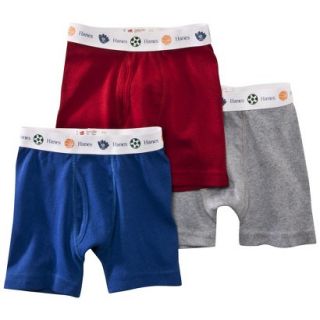 Hanes Toddler Boys 3 Pack Boxer Brief   Assorted Colors 4T